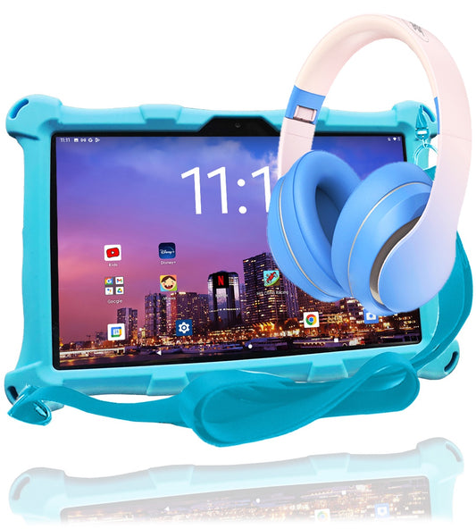 AngelTech Kinderpaket PRO II – Kindertablet + Kinderkopfhörer