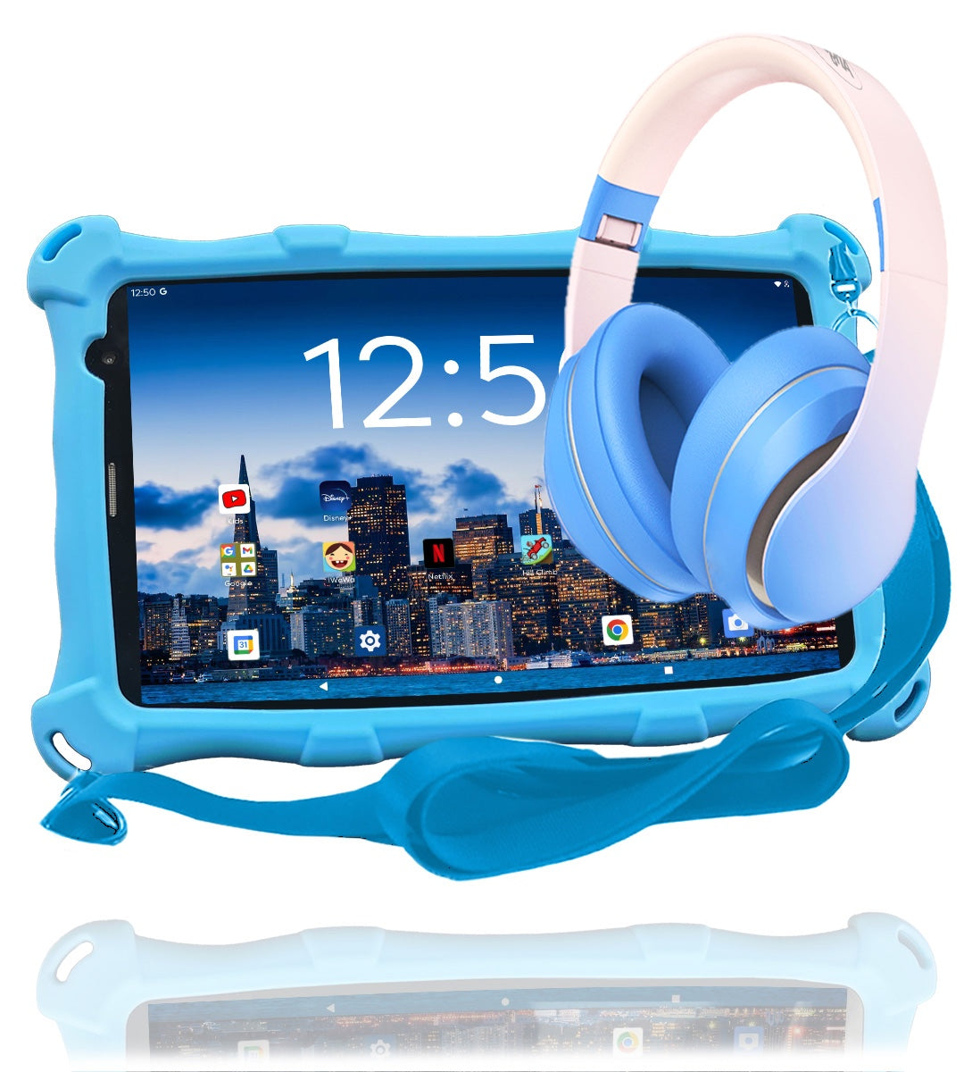 AngelTech Kinderpaket PRO MAX – Kindertablet + Kinderkopfhörer