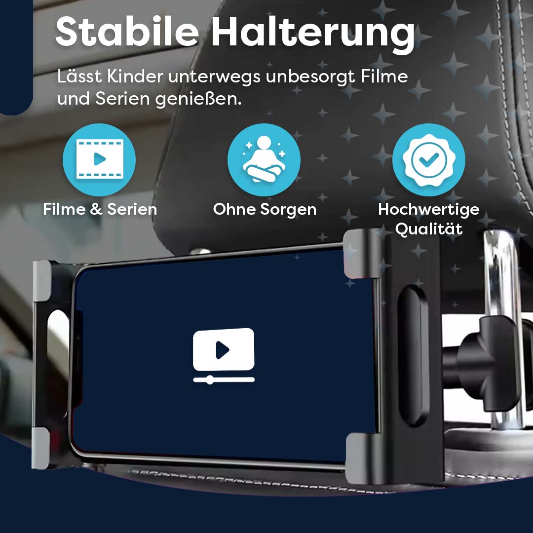 AngelTech Unterwegs-Paket XL PRO II – Kindertablet + Tablethalterung fürs Auto