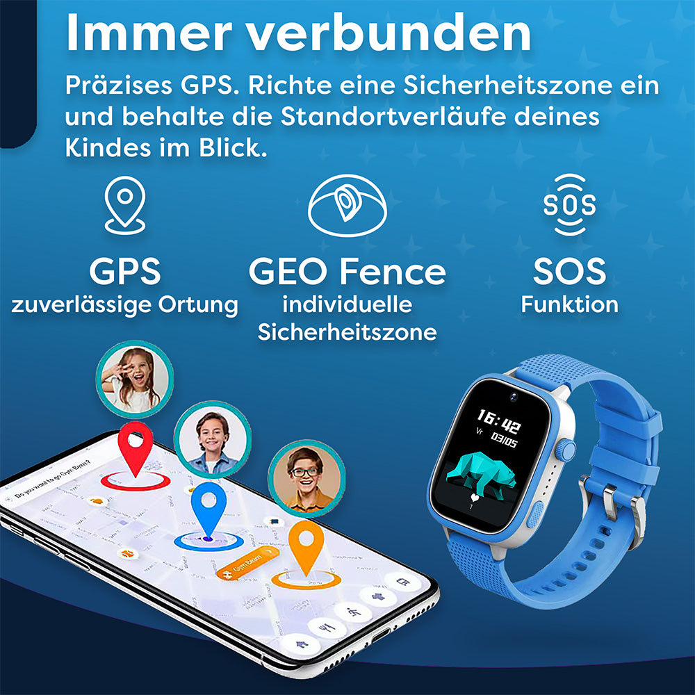 AngelTech Kinder-Smartwatch Ultra – Blau