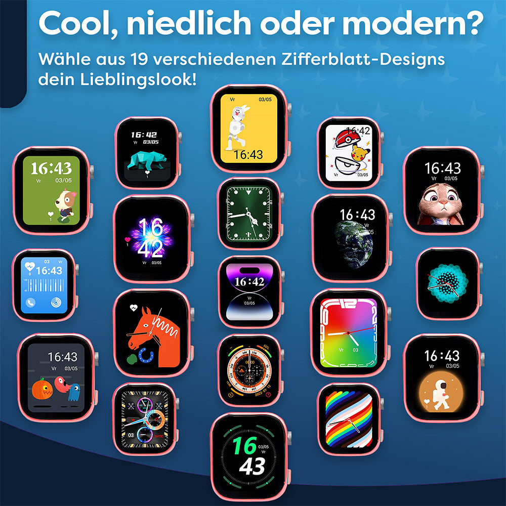 AngelTech Kinder-Smartwatch Ultra – Rosa