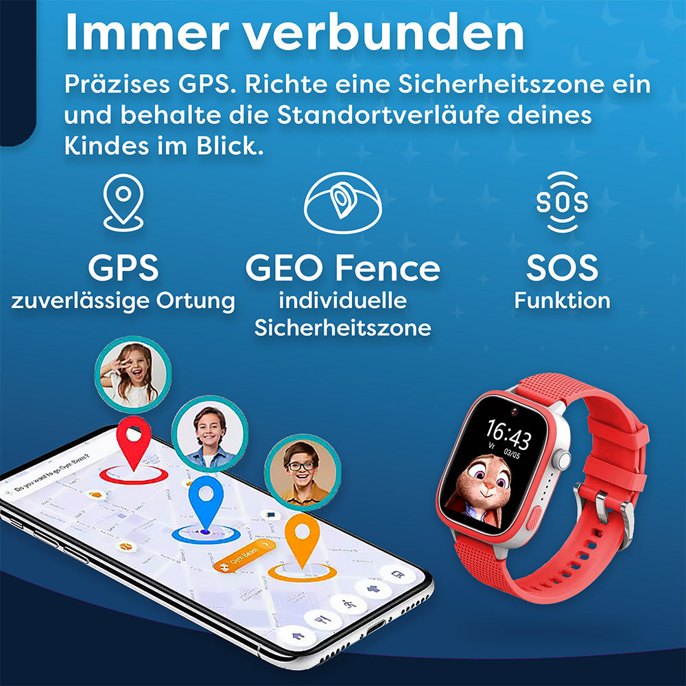 AngelTech Kinder-Smartwatch Ultra – Rosa