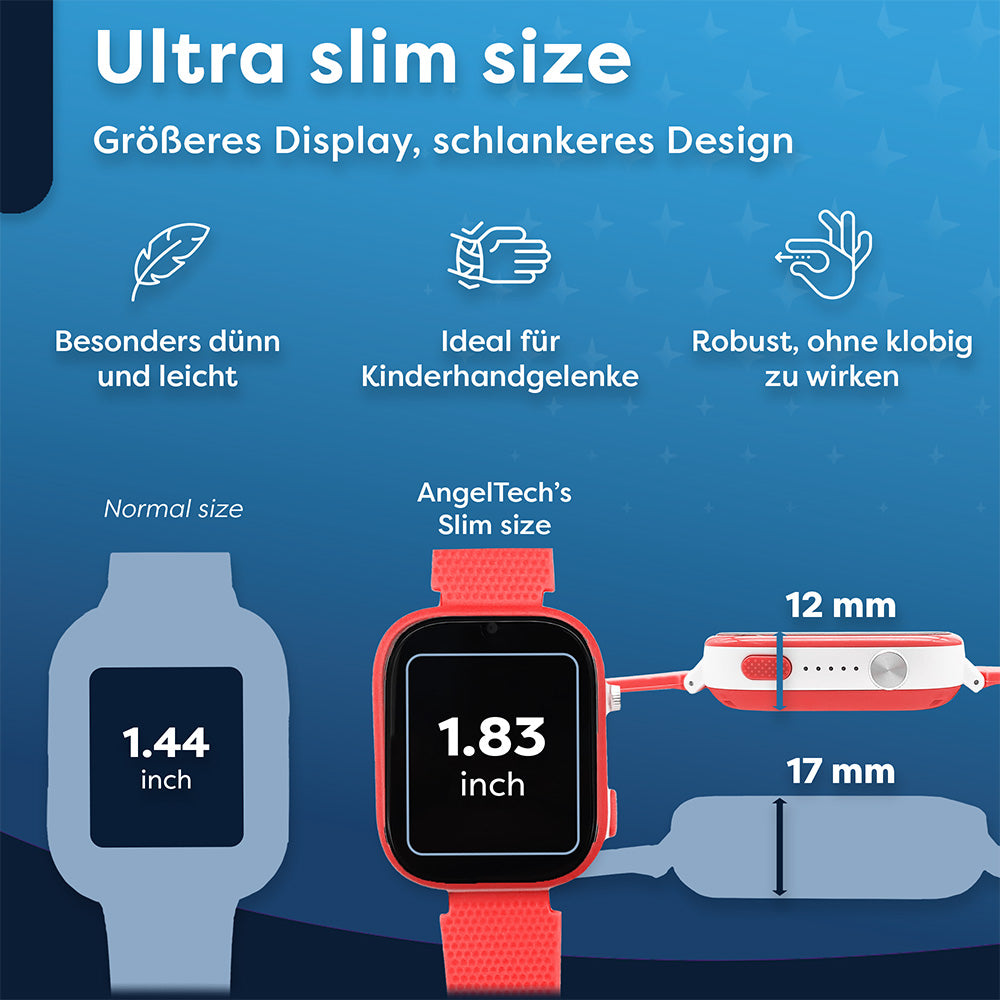 AngelTech Kinder-Smartwatch Ultra – Rosa