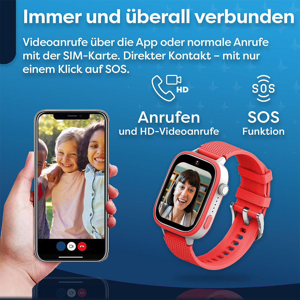 AngelTech Kinder-Smartwatch Ultra – Rosa