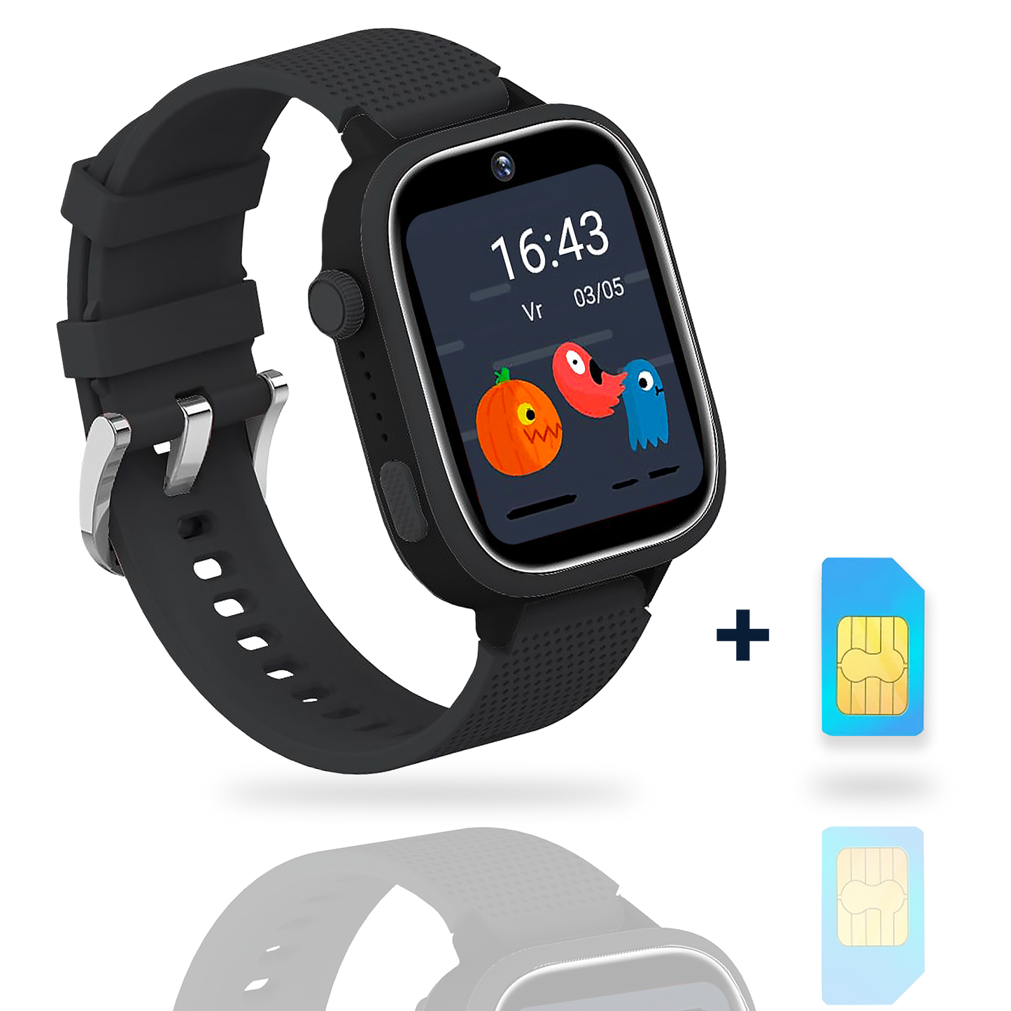 AngelTech Kinder-Smartwatch Ultra – Schwarz