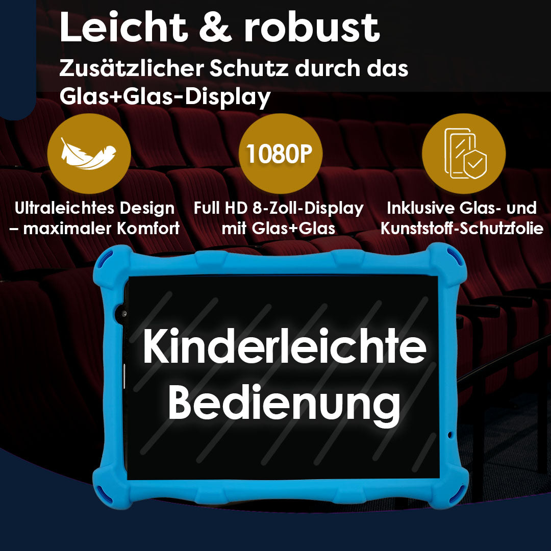 AngelTech Kinderpaket PRO MAX – Kindertablet + Kinderkopfhörer