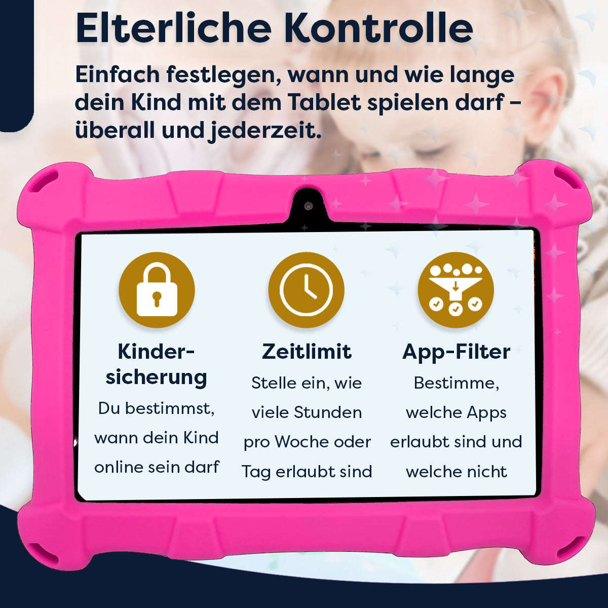 AngelTech Kinderpaket SLIM – Kindertablet + Kinderkopfhörer