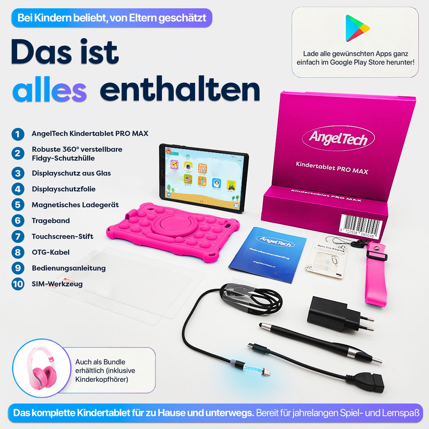 AngelTech Kindertablet PRO MAX