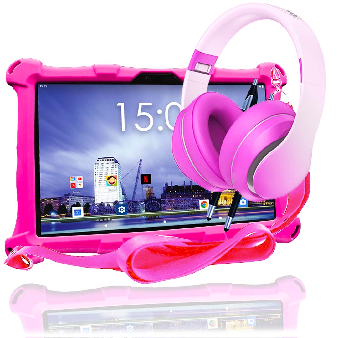 AngelTech Kinderpaket XL – Kindertablet + Kinderkopfhörer