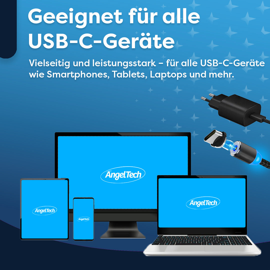 AngelTech Magnetisches USB-C-Ladegerät
