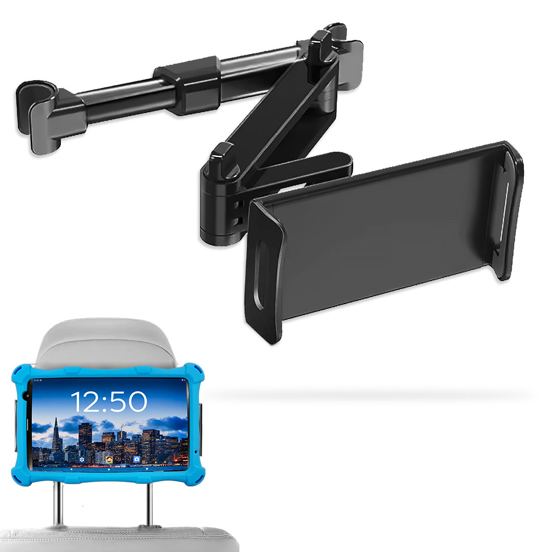 AngelTech Unterwegs-Paket XL PRO II – Kindertablet + Tablethalterung fürs Auto