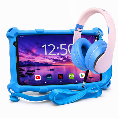 AngelTech Kinderpaket PRO MAX – Kindertablet + Kinderkopfhörer