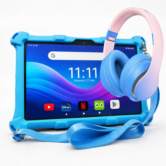 AngelTech Kinderpaket PRO II – Kindertablet + Kinderkopfhörer

