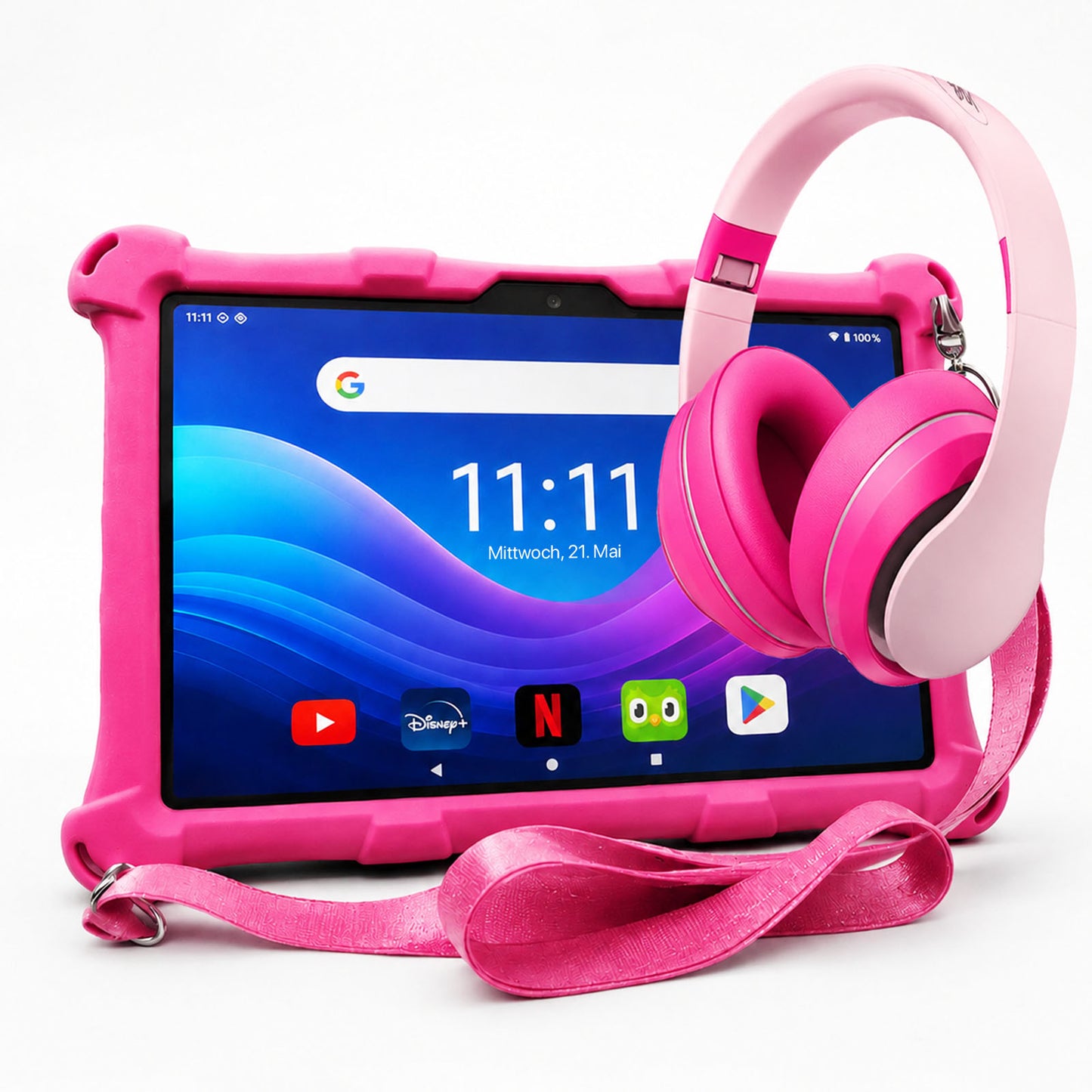 AngelTech Kinderpaket PRO II – Kindertablet + Kinderkopfhörer