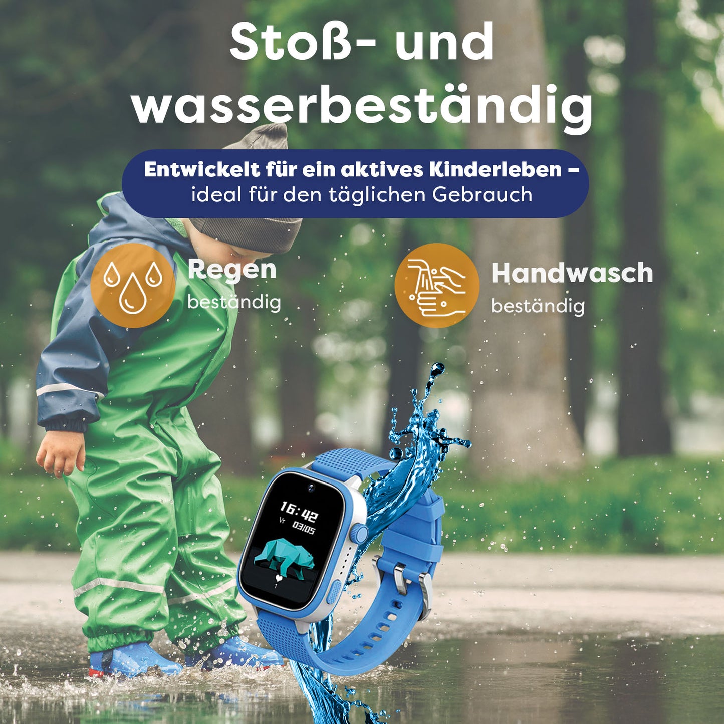 AngelTech Kinder-Smartwatch Ultra – Blau