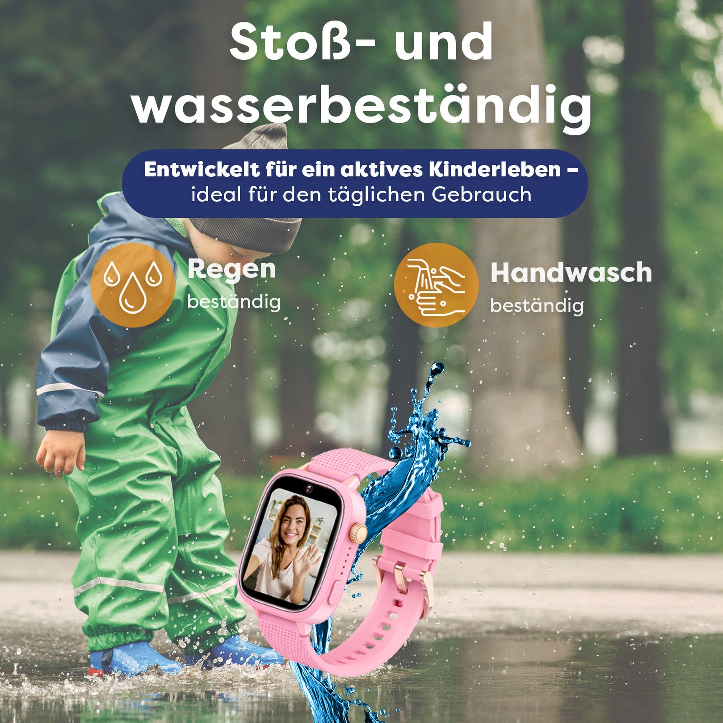 AngelTech Kinder-Smartwatch Ultra – Rosa