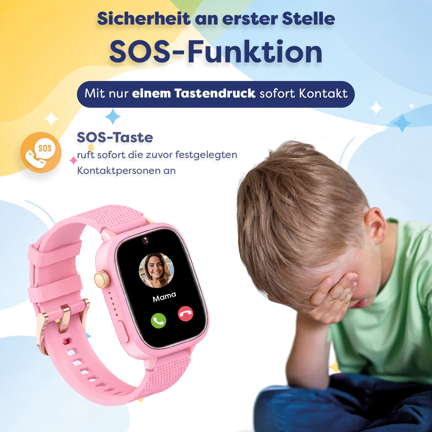 AngelTech Kinder-Smartwatch Ultra – Rosa