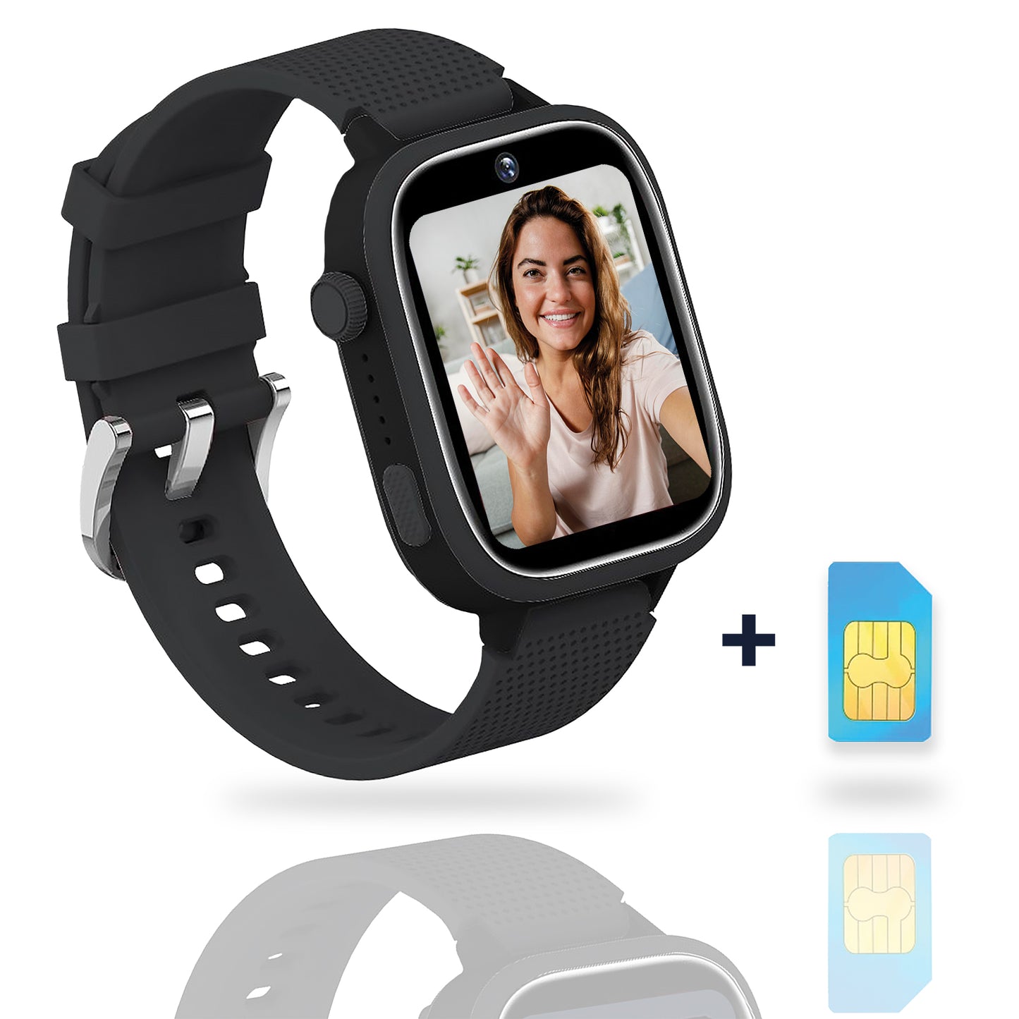 AngelTech Kinder-Smartwatch Ultra – Schwarz