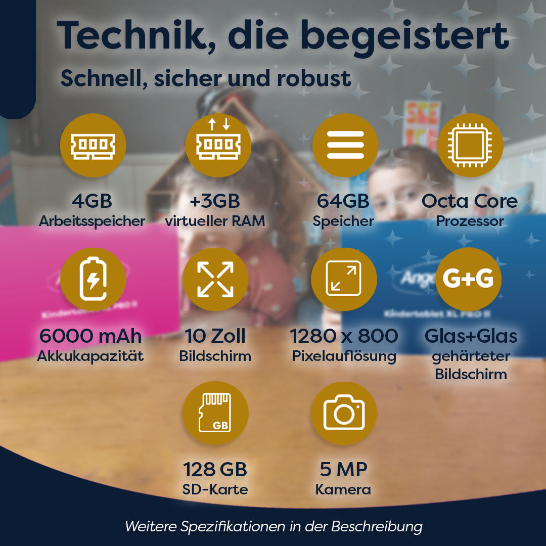 AngelTech Kindertablet XL PRO II