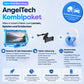 AngelTech Unterwegs-Paket XL – Kindertablet + Tablethalterung fürs Auto