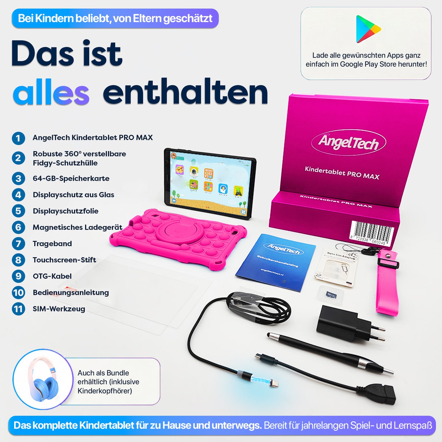 AngelTech Kindertablet PRO MAX