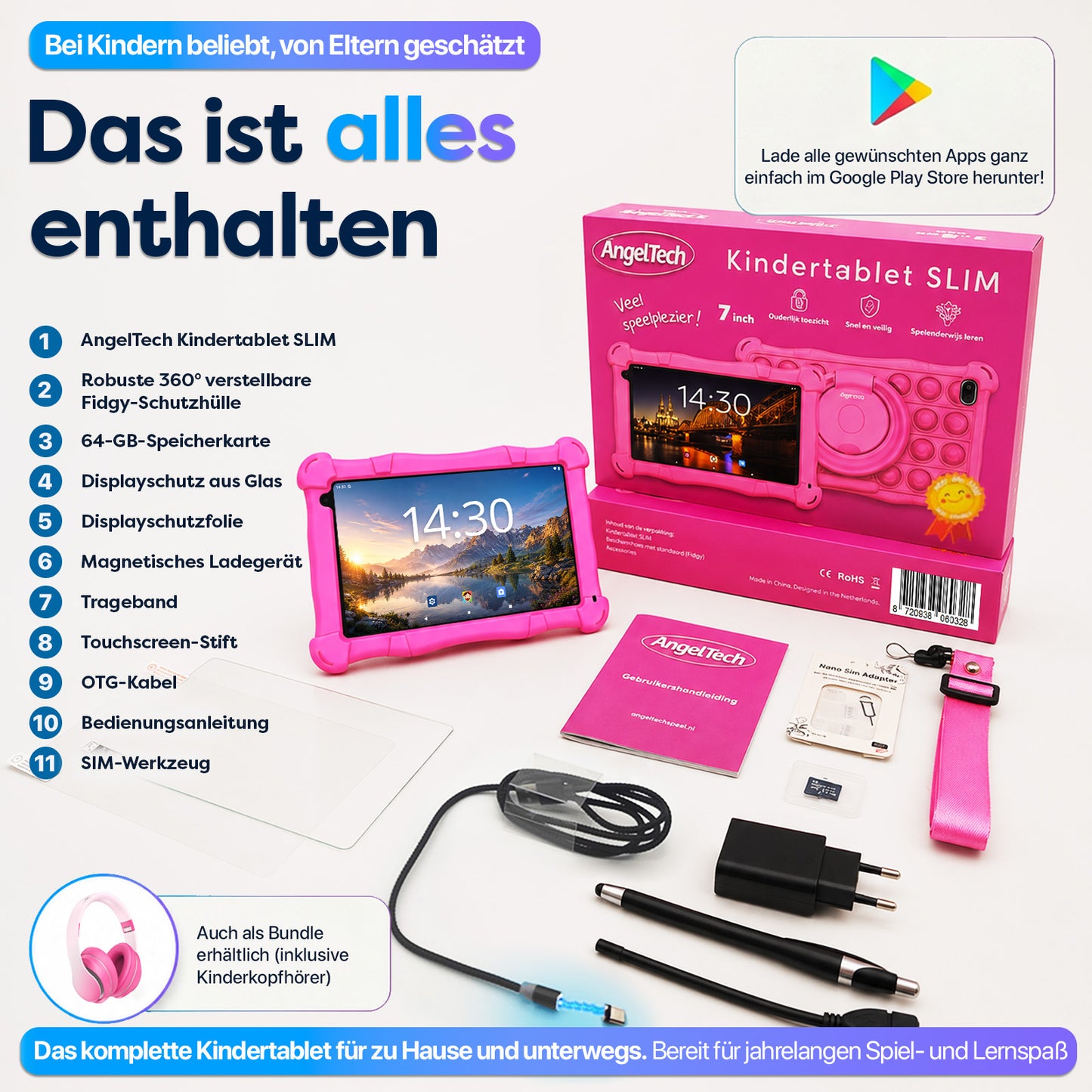 AngelTech Kindertablet SLIM