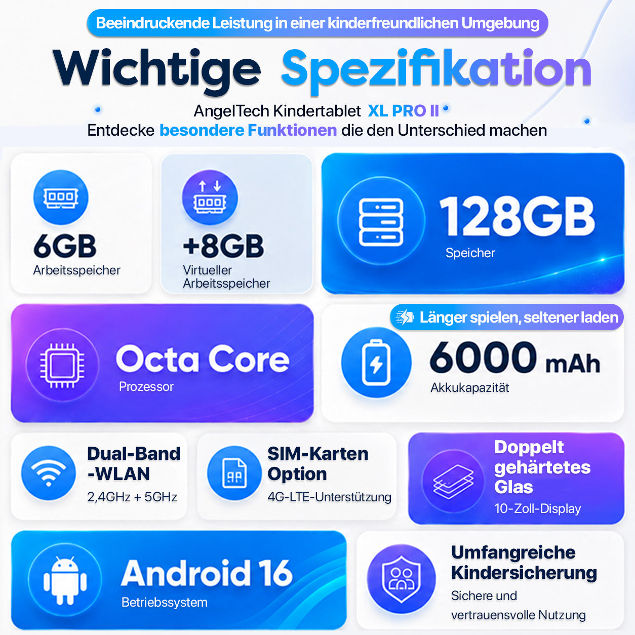 AngelTech Kindertablet XL PRO II