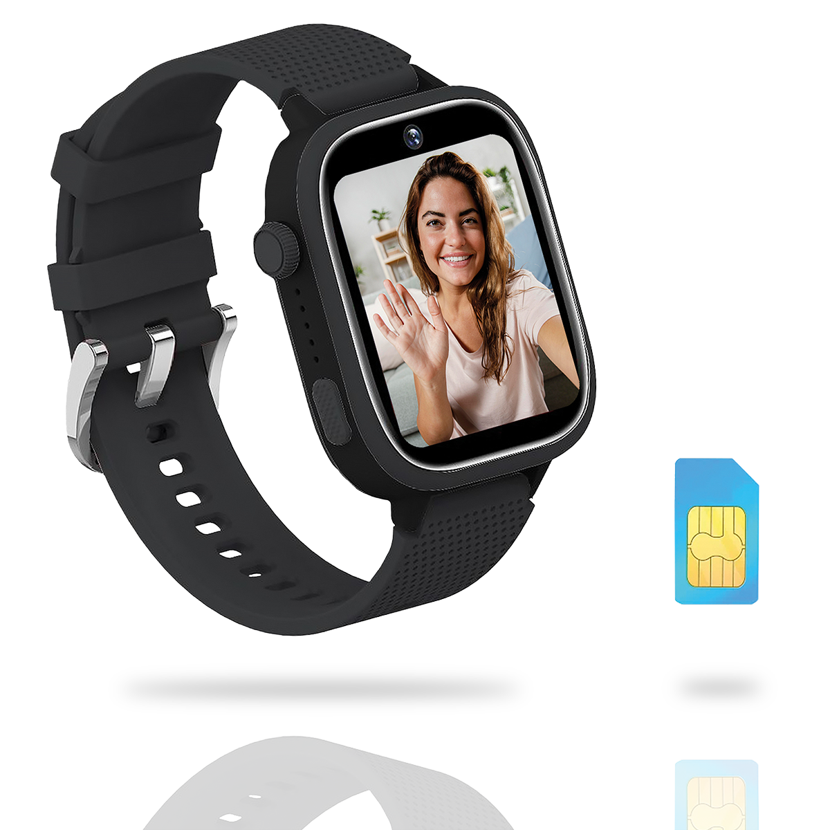 AngelTech Kinder-Smartwatch Ultra – Schwarz